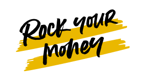 Logo zum Onlinekurs Rock your Money als GIF